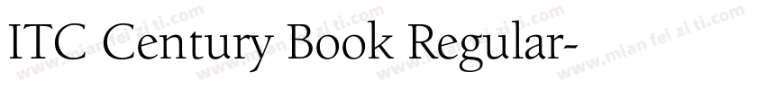 ITC Century Book Regular字体转换